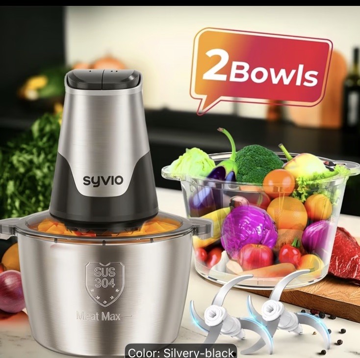 High quality food processor wit 2Bowls mini electric foodchopper for baby/Adult
