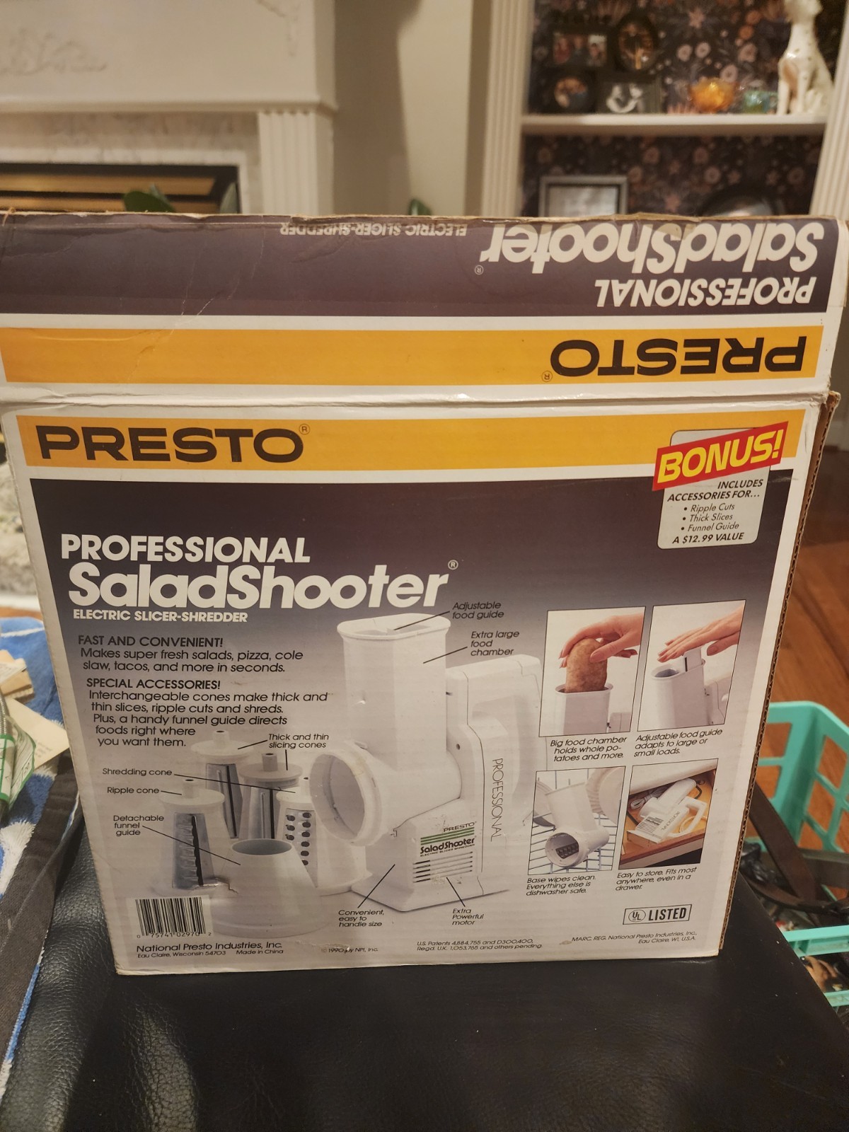 Presto Professional Salad Shooter Electric Slicer Shredder- With Box