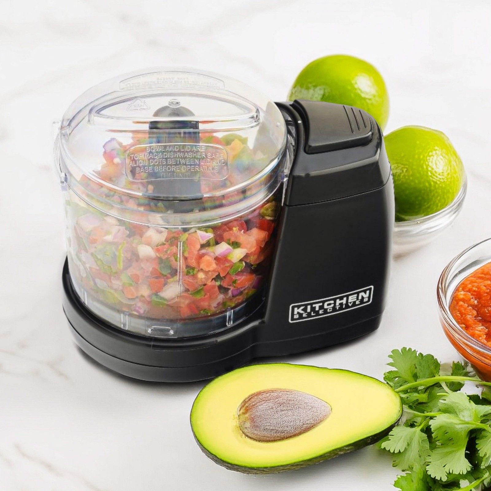 Mini Chopper by Select Brands – Mini Electric Food Chopper for Kitchen Applia…