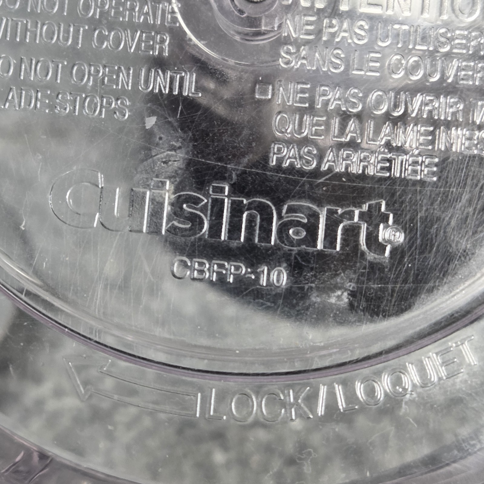 Cuisinart Powerblend Duet Food Processor Bowl Attachment CBFP-10 For BFP-10CH