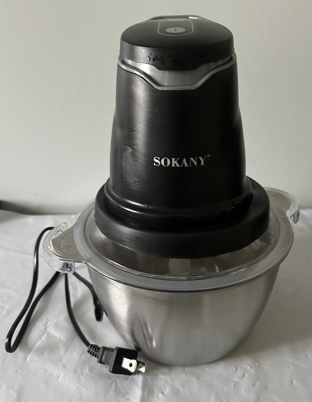 Food Processor 400W, 8 Cup Electric Chopper Meat Grinder Stainless Steel, 4D Sha