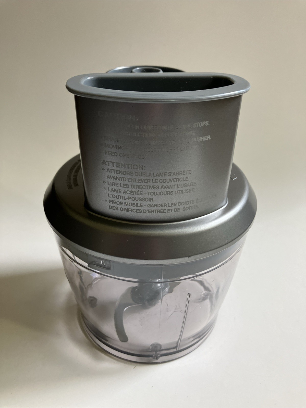 Cuisinart Handheld Stick Blender HB6092 4 Cup Bowl Lid Blade and Pusher OEM