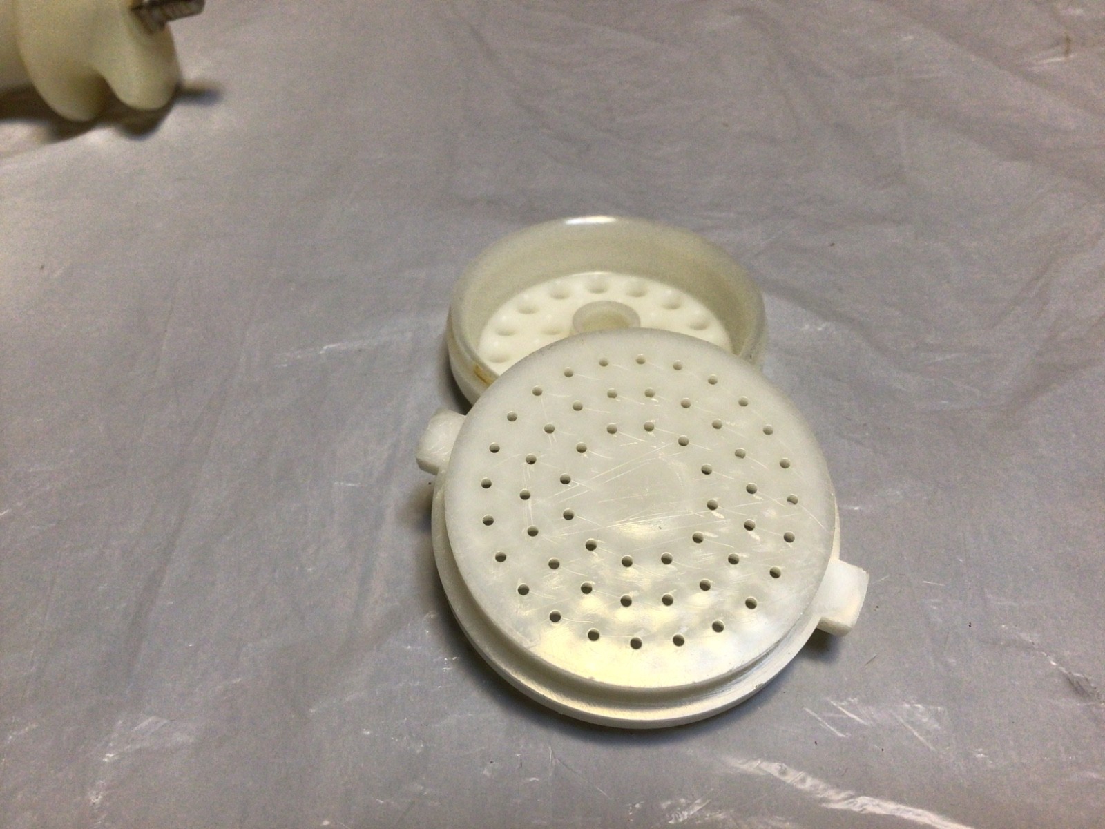 Vtg Oster Kitchen Center Food Grinder Head & Pasta Making Accessories W/ Book