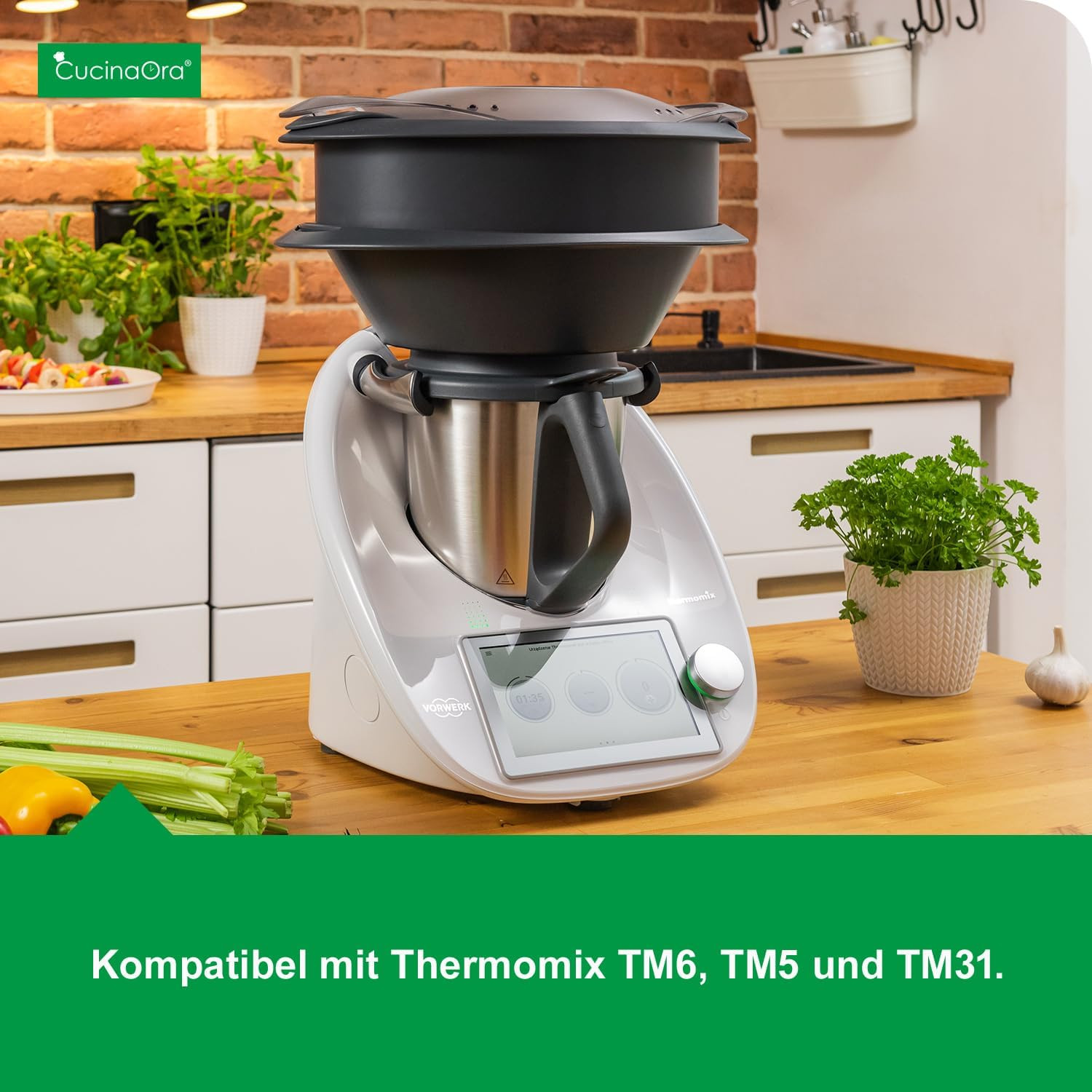Steamlevel Für Thermomix TM6/TM5/TM31 – Varoma Einsatz Zur Erweiterung Der Dampf