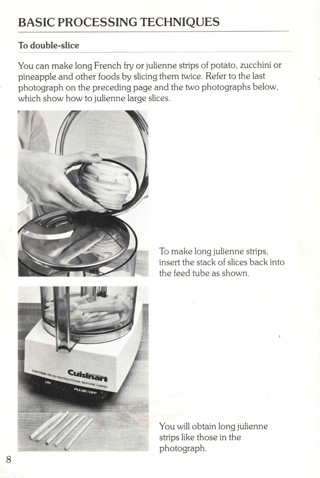 Cuisinart accessory: Owners Manual for Expanded Feed Tube Kit for DLC-7 & DLC-8
