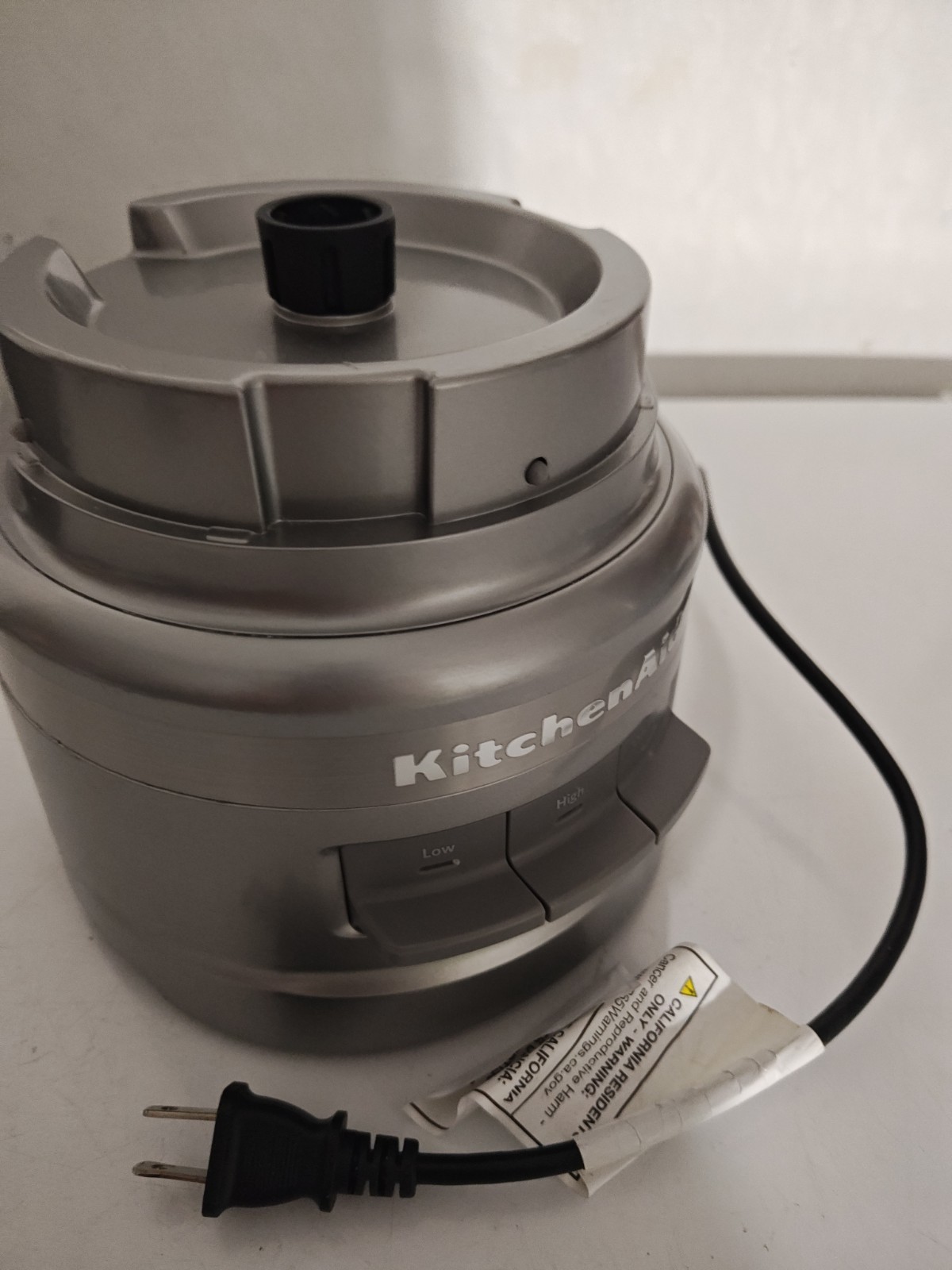 KitchenAid KFP0919CU Motor Base Only Silver Food Processor Tested Works