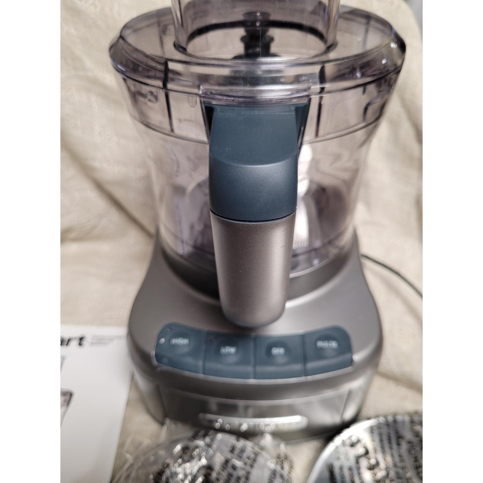 Cuisinart Elemental 8 Cup Food Processor Gunmetal FP-8GM 350WI Motor Open Box