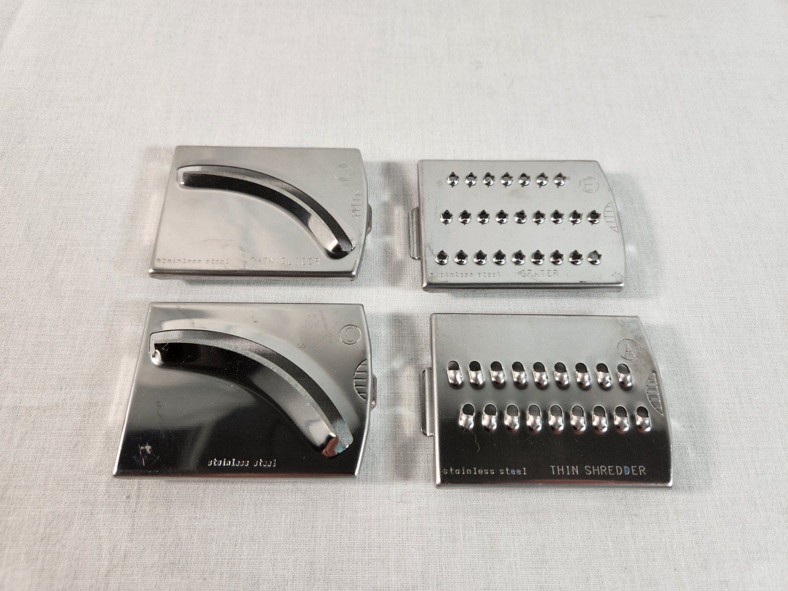 Bravetti Food Processor KP80B 4 Blades Replacement Parts Slicers Shredder Grater