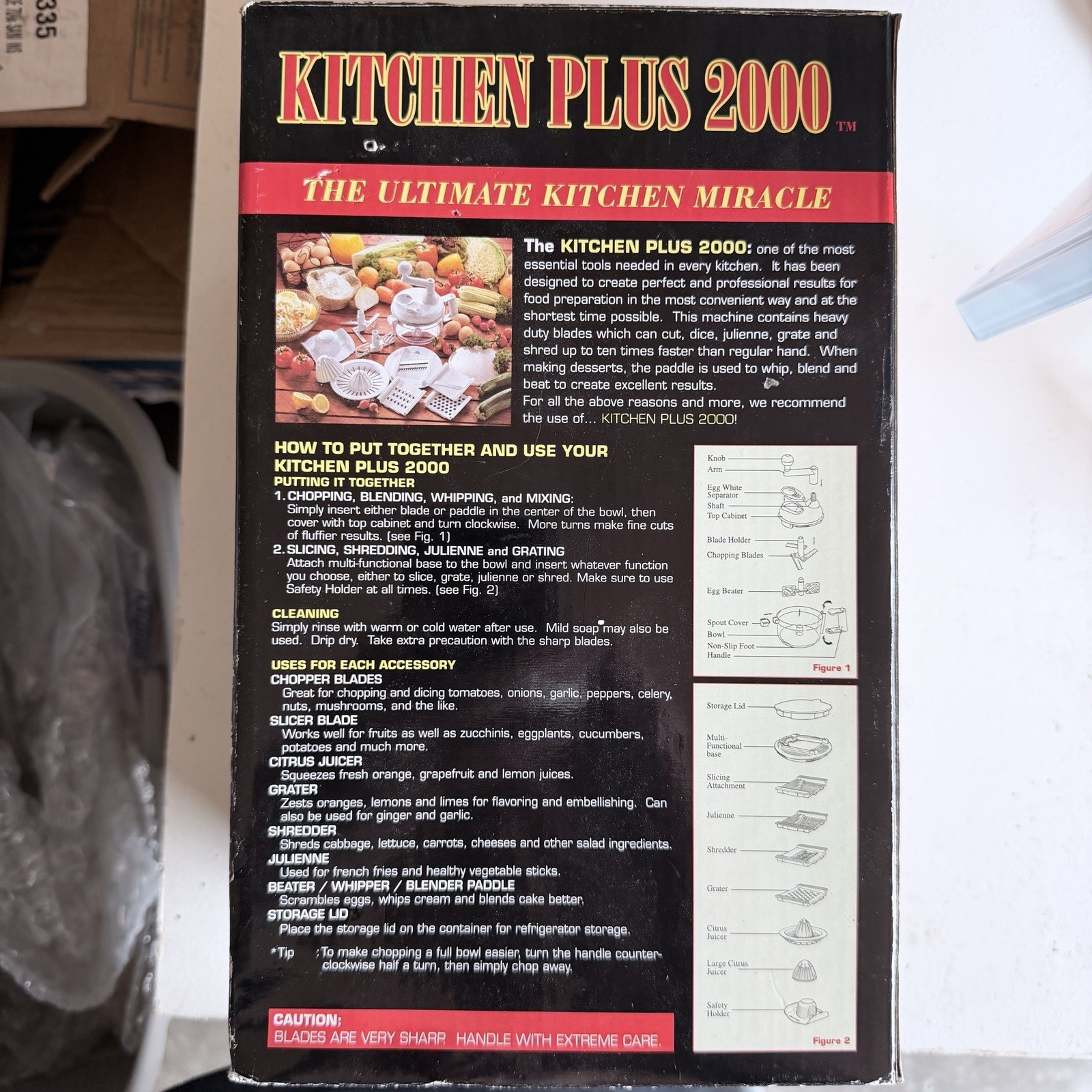 Kitchen Plus 2000 8 in 1 Functions Slicer Chopper Grater Shredder Mixer Juicer
