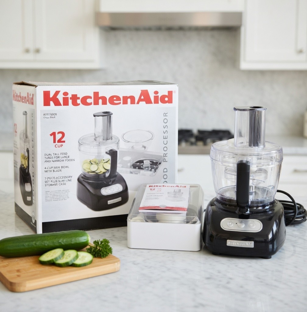 KitchenAid KFP750OB 12 Cup Food Processor Onyx Black w Accessories NIB Local PU