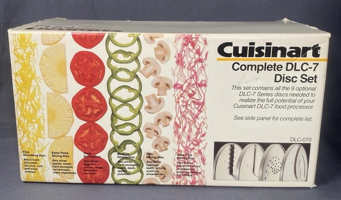 EUC Cuisinart Complete Disc Set DLC-8 or DLC-10 Food Processor with 8 Blades