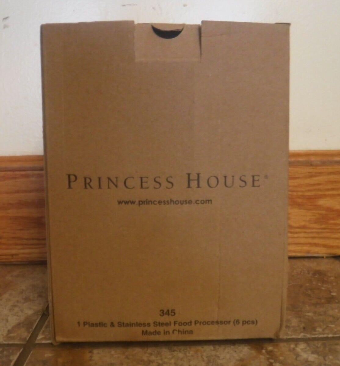 Brand new in box princess house plastic and stainless steel food processor #345
