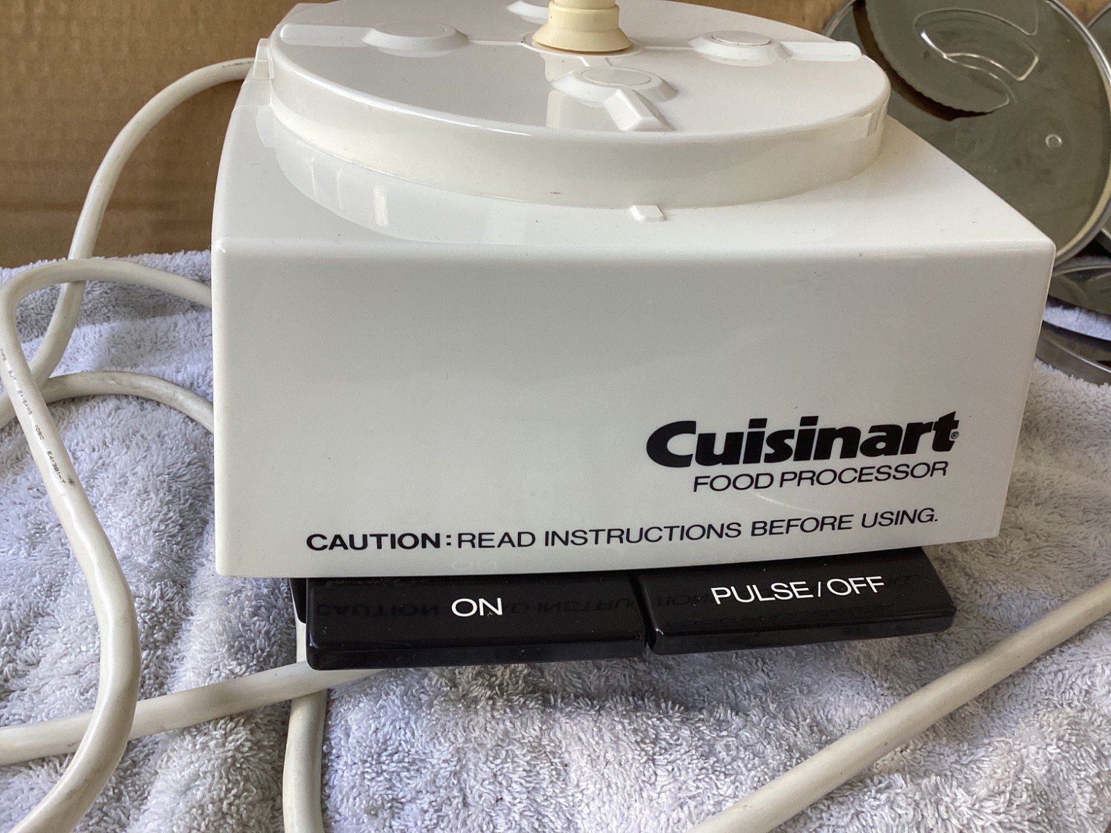 Vintage Cuisinart DLC-7 Super Pro Food Processor With Accessories Tested Japan