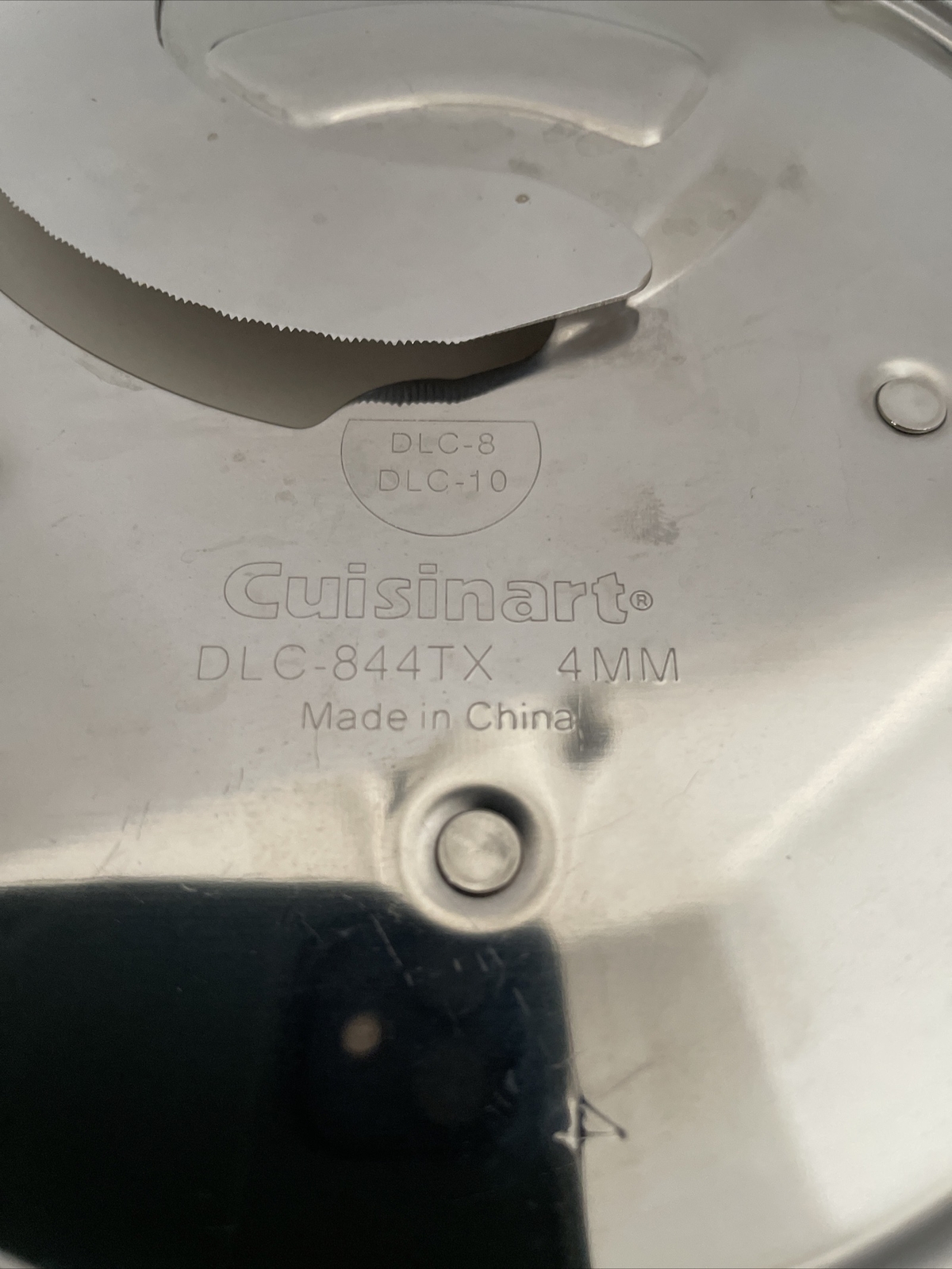 Cuisinart Food Processor 4MM DLC-844TX REPLACEMENT SLICING DISC ONLY DLC 8, 10