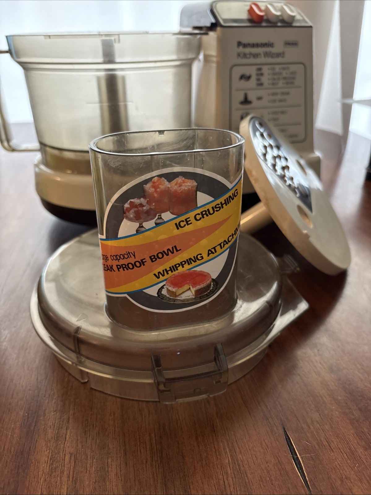 Panasonic Kitchen Wizard MK-5070 Food Processor Beige Tested And Works