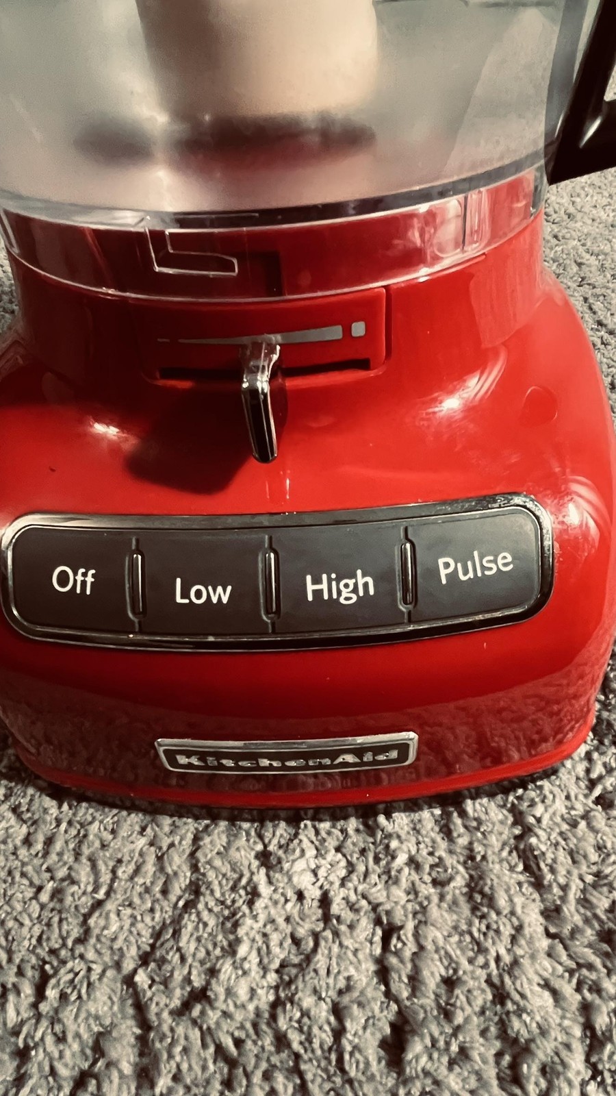 KitchenAid 4 Cup Food Processor Red Motor Base Bowl Lid Blade Pusher