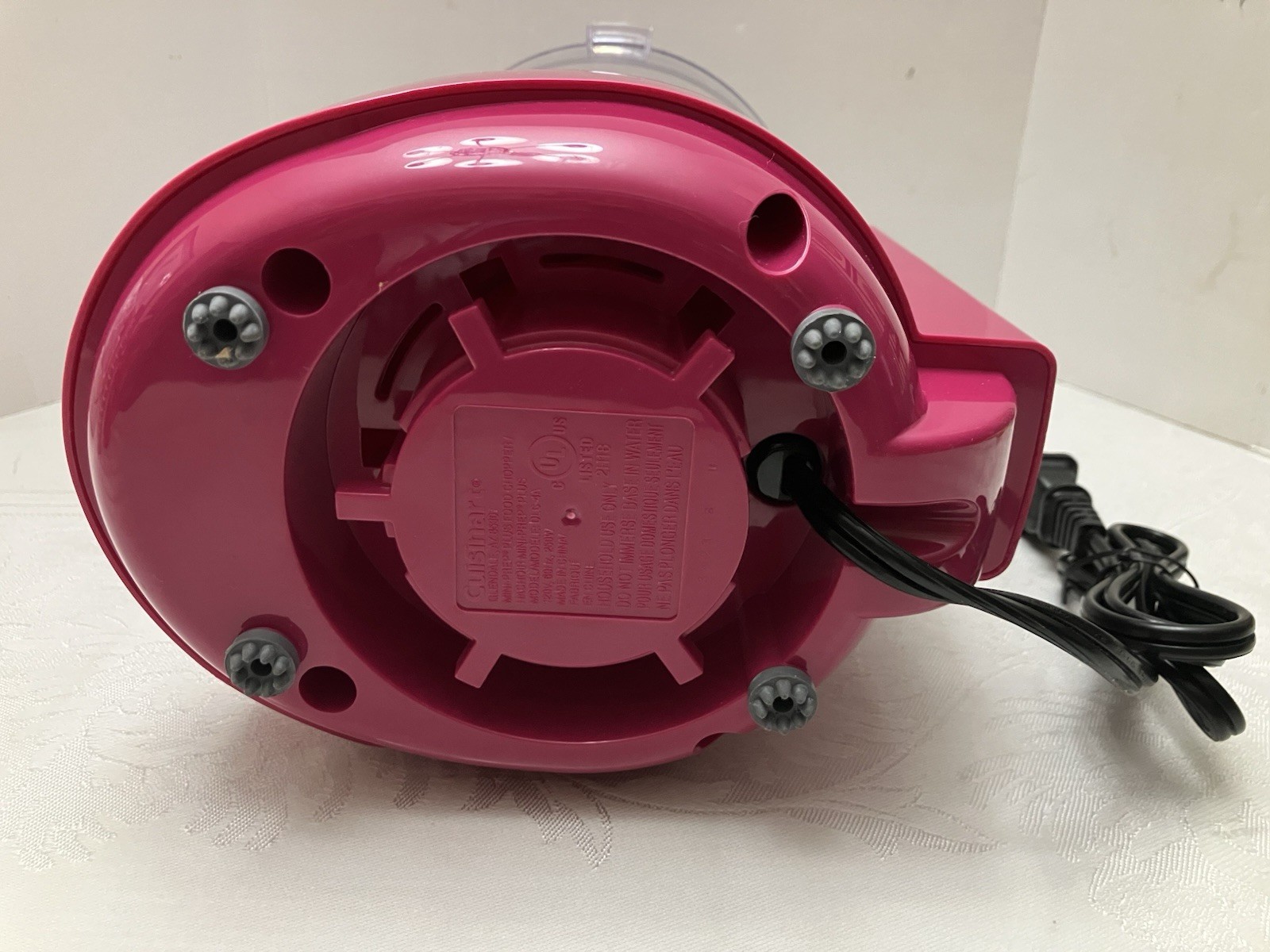 Cuisinart DLC-4A Mini-Prep Plus 3 Cup Food Processor Chopper Hot Pink DLC-2AWBC