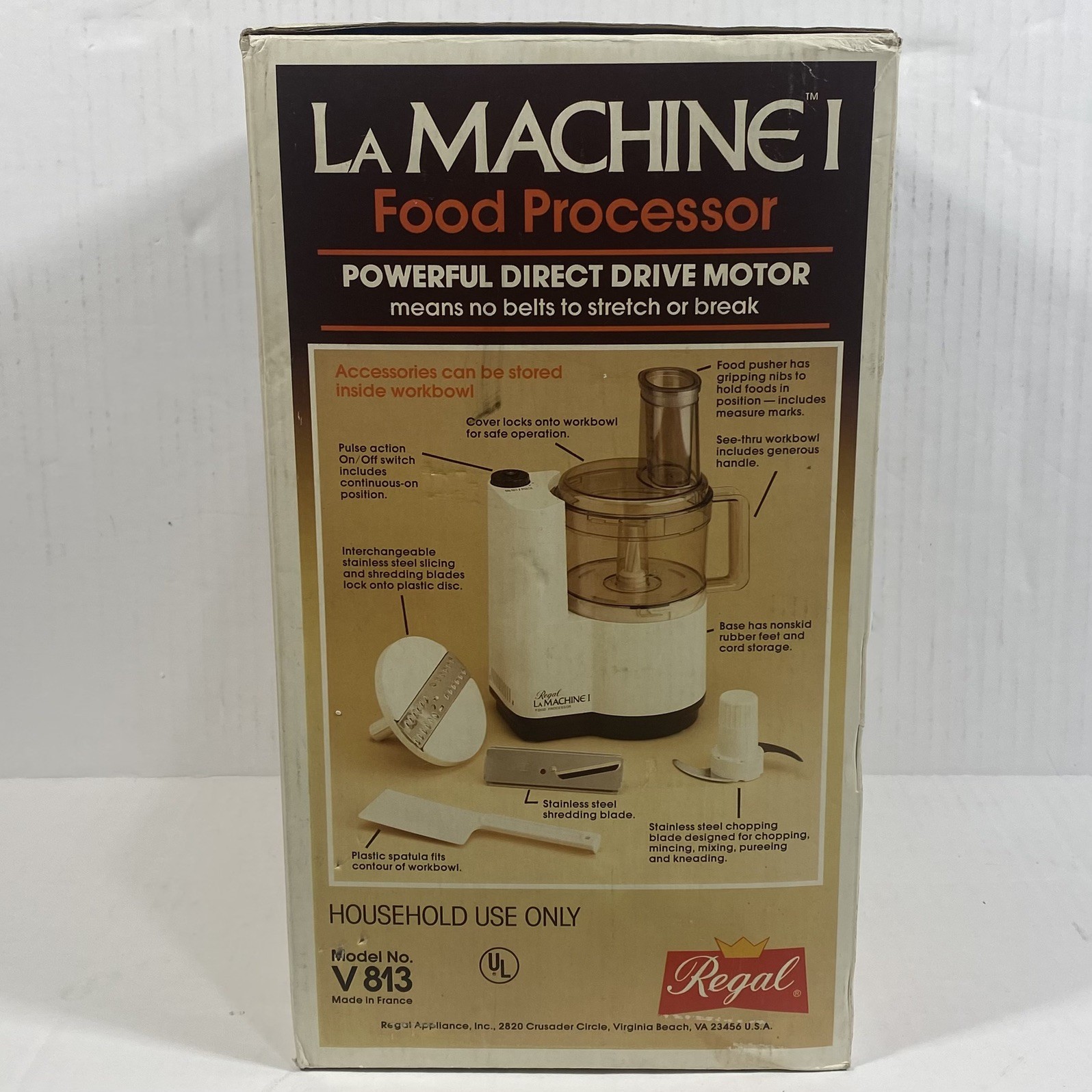 Regal La Machine I Food Processor Model No. V813
