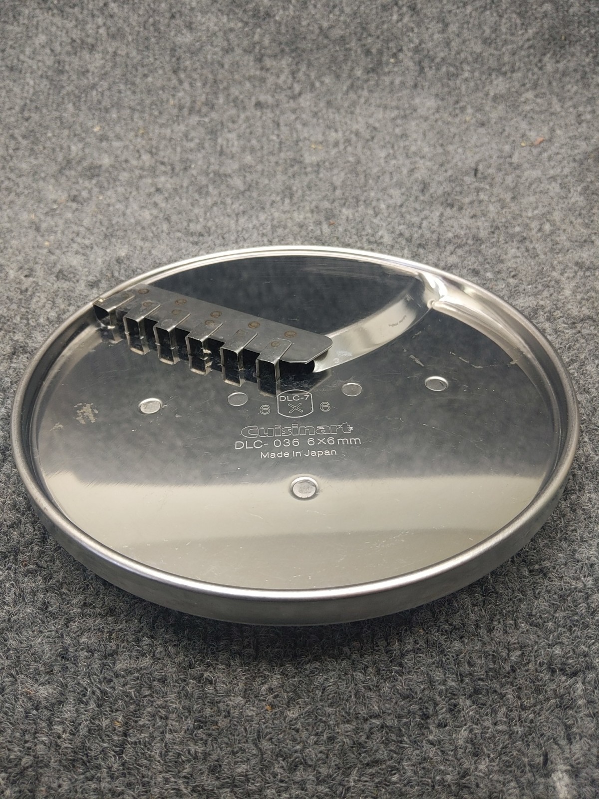 Cuisinart DLC-036 6x6mm Slicer Disc For DLC-7 Food Processor Pre-owned