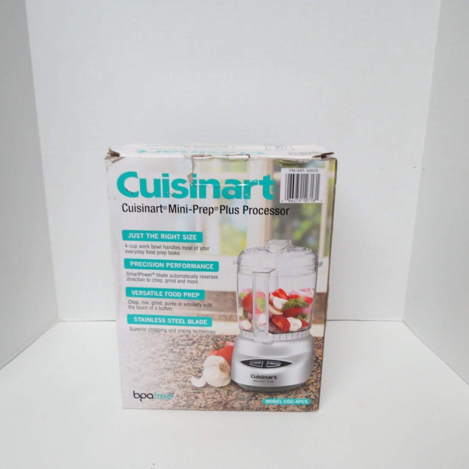 Cuisinart Mini-Prep Plus CGC-4PC5 4-Cup Stainless Steel Food Processor