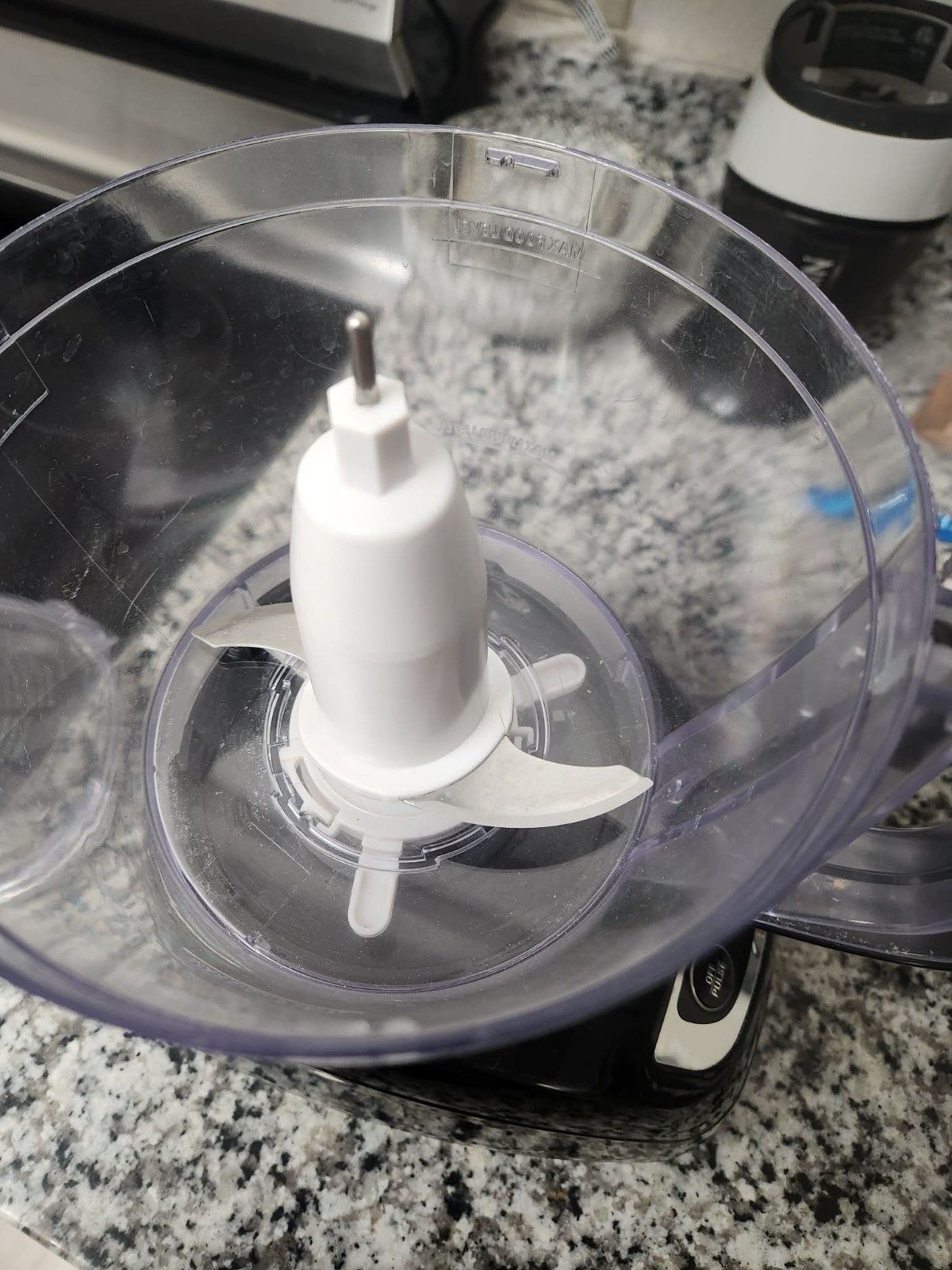 This is a Black+Decker 8- Cup Food Processor (model FP1600B or similar) in black