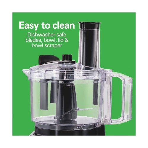 Hamilton Beach Bowl Scraper Food Processor Black – 70743: 450W, 2 Speeds