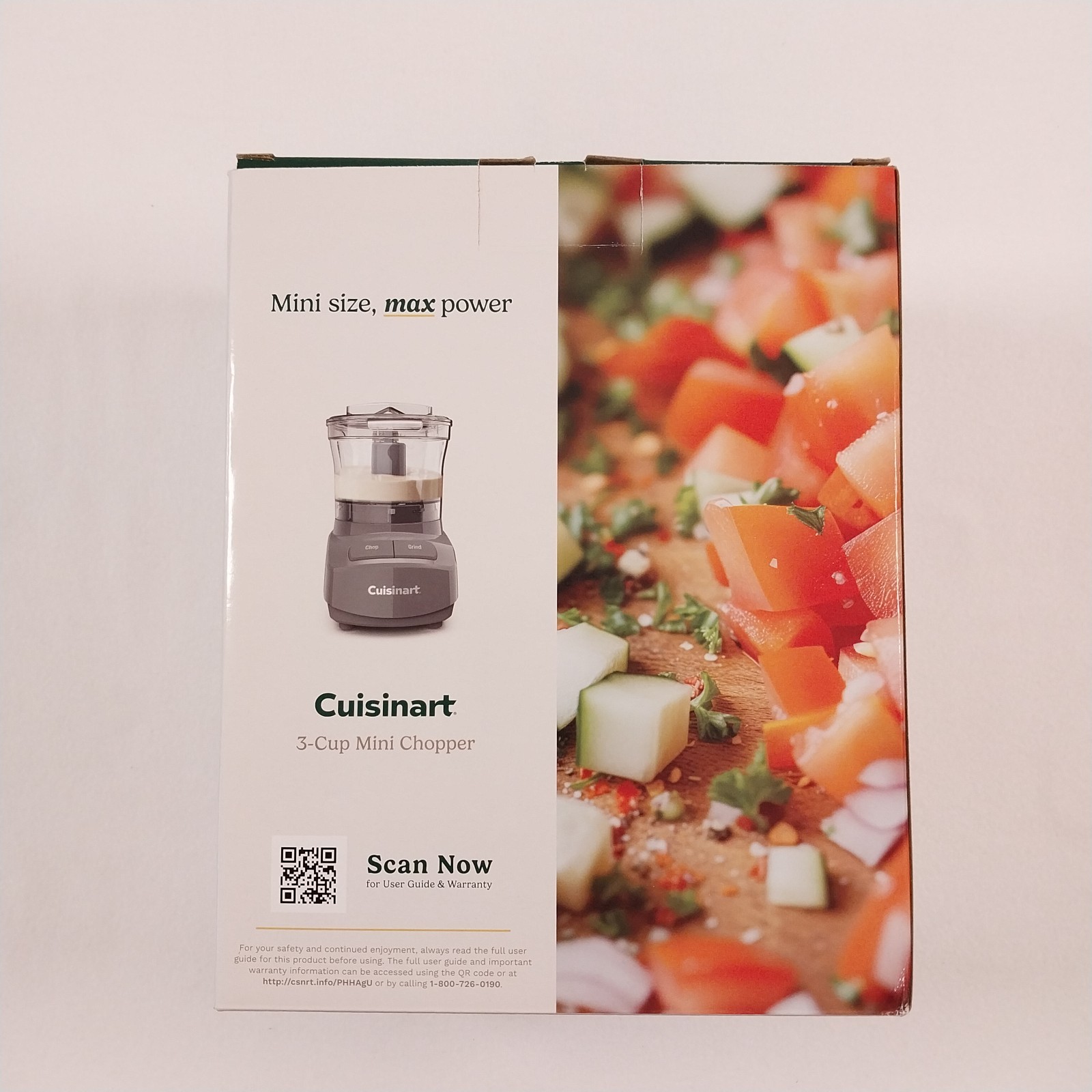 Cuisinart 3-Cup Mini Chopper Food Processor Prep New In Box Gray CCH-3AG