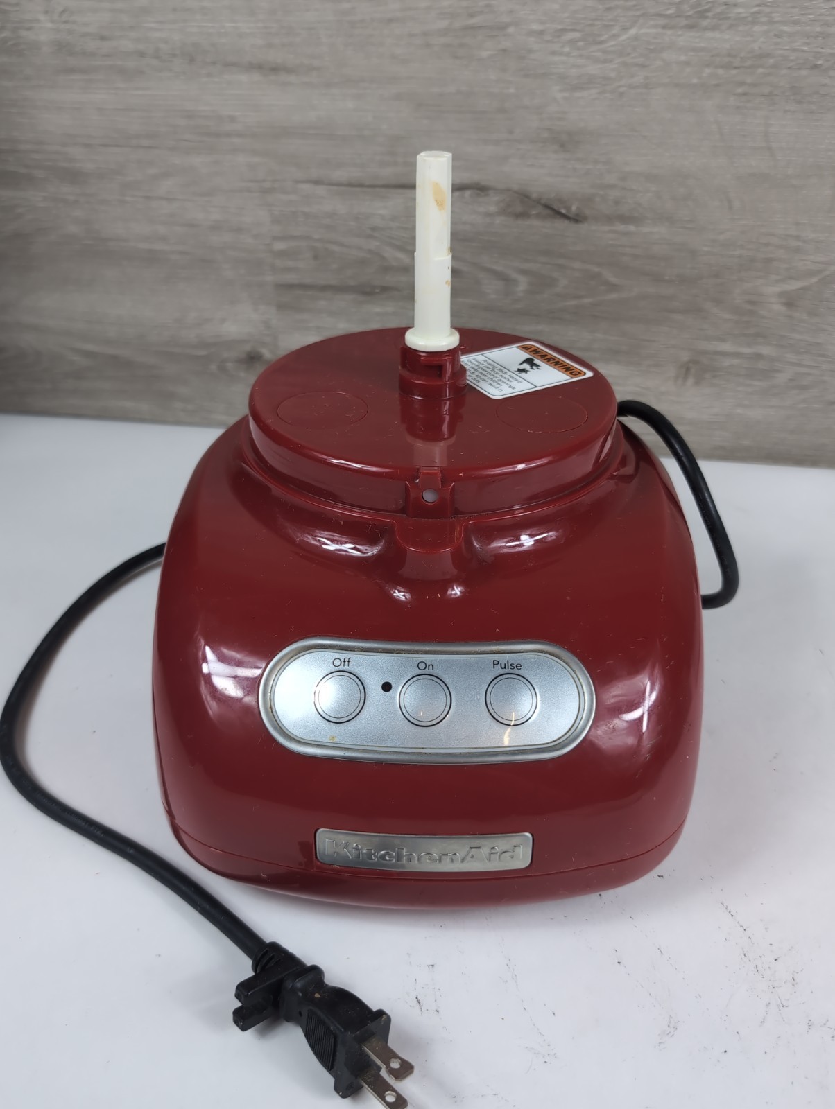 KitchenAid Food Processor KFPW760 Red *Motor Base Only* Tested Works