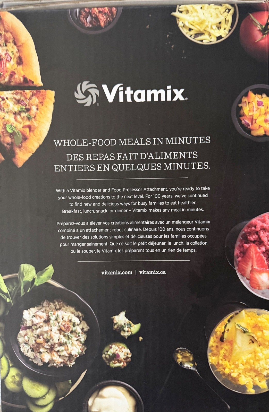 Vitamix 12-Cup Food Processor Attachment Self Detect, BPA-Free, W/Blades NIB NEW