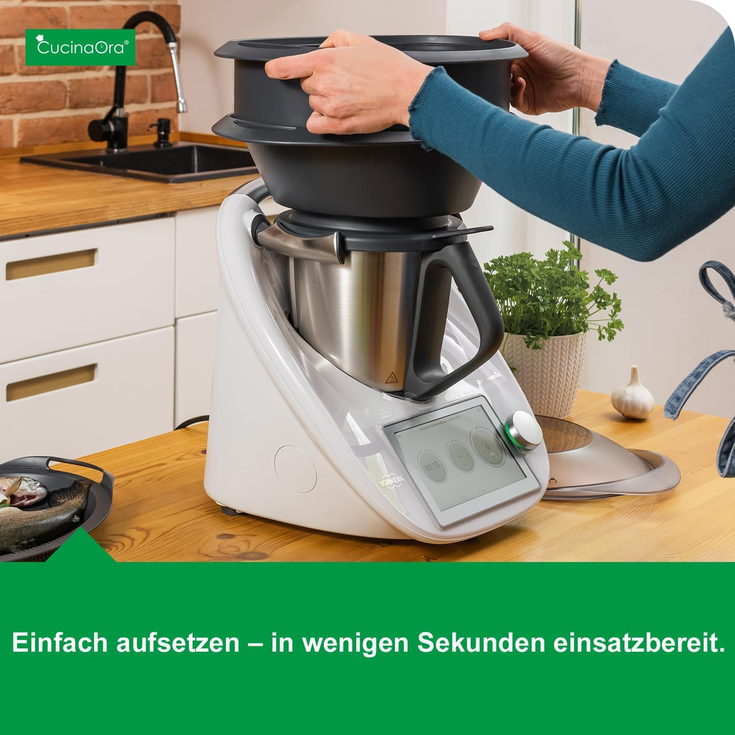 Steamlevel Für Thermomix TM6/TM5/TM31 – Varoma Einsatz Zur Erweiterung Der Dampf