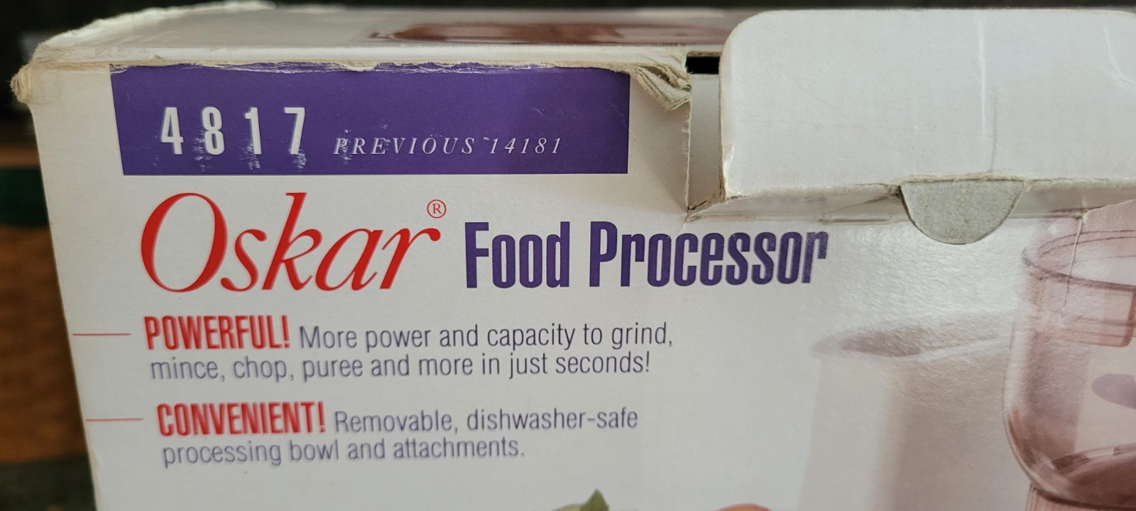 Sunbeam Oskar Food Processor 4817 Work Bowl Lid Chopper Chute Blade BOX Recipes