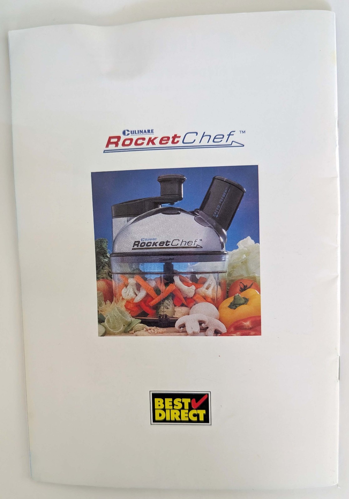 NEW Culinare Rocket Chef Food & Ice Cream Processor Hand Powered Vegetables