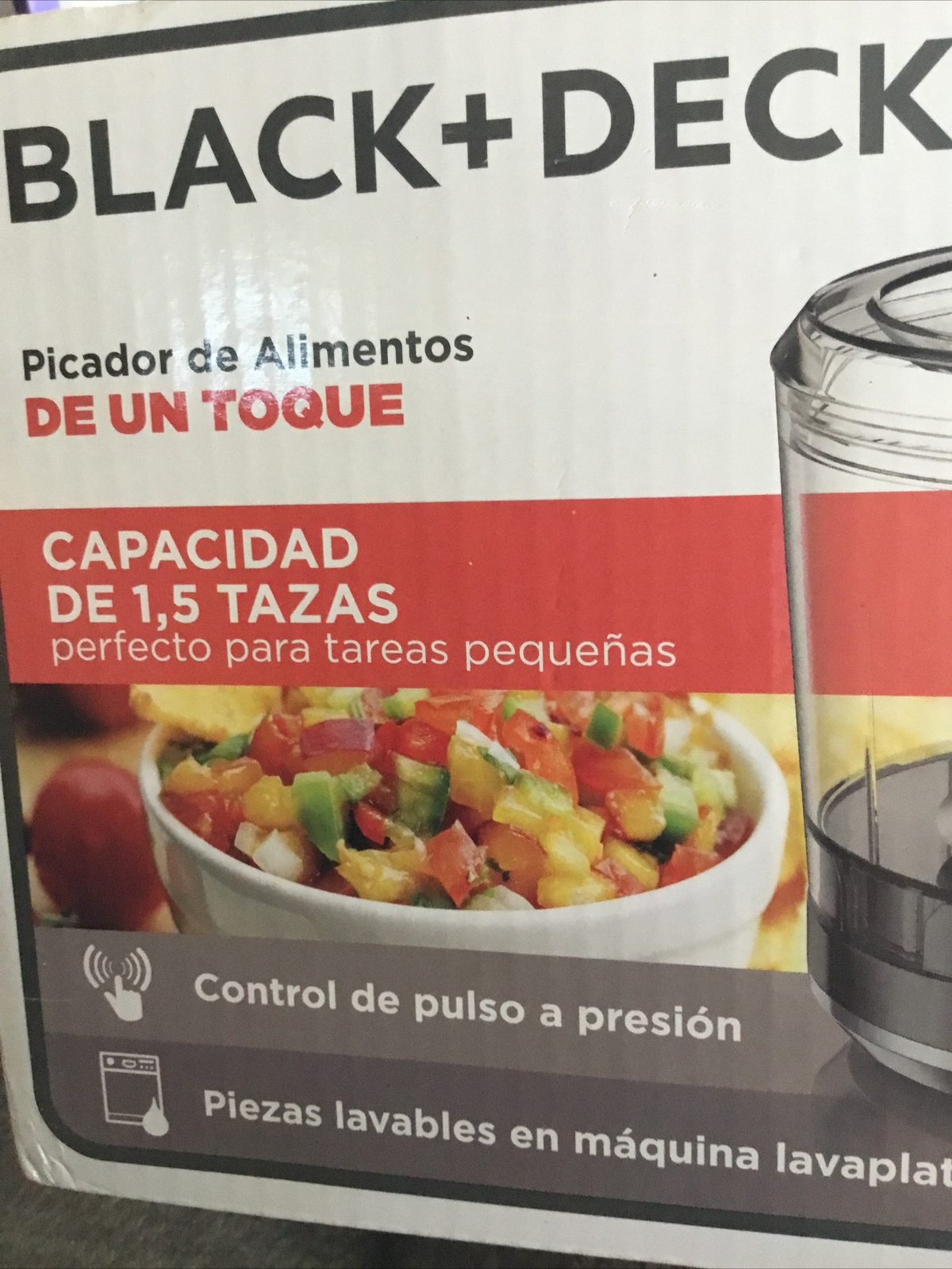 NEW Black & Decker 1.5 cup capacity one-touch chopper