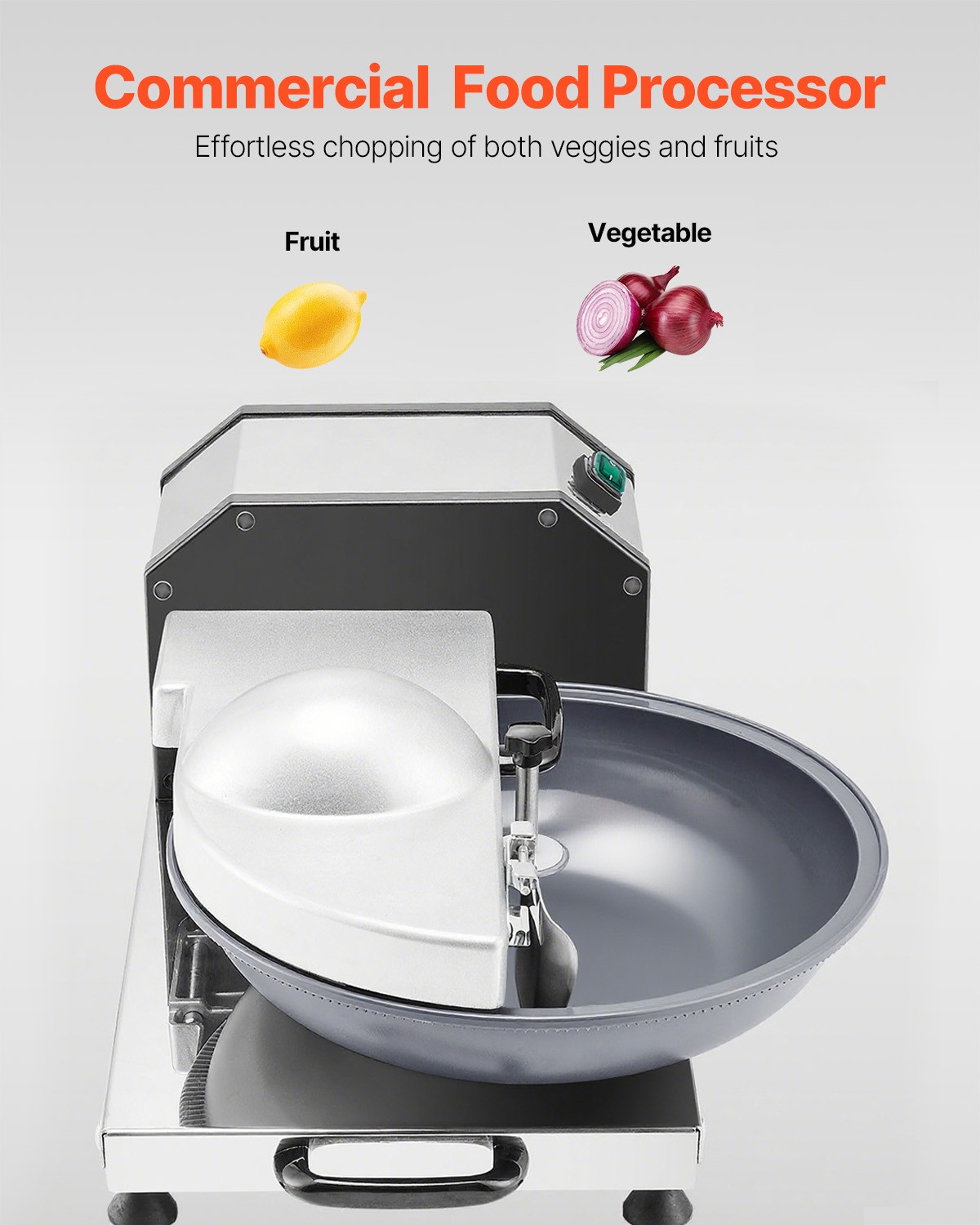 Food Processor Vegetable Chopper 3000RPM Food-Grade Stainless Steel Blender