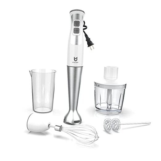 Immersion Hand Blender, 5-in-1 8-Speed Immersion Blender with 500ml Food