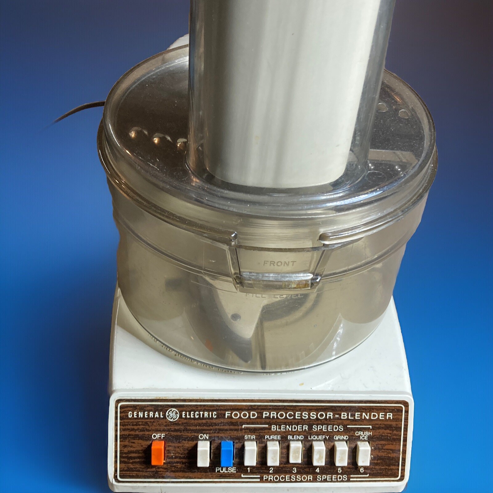 General Electric GE Food Processor Blender D1FP3 Multi Speed Tested VTG 420A 326