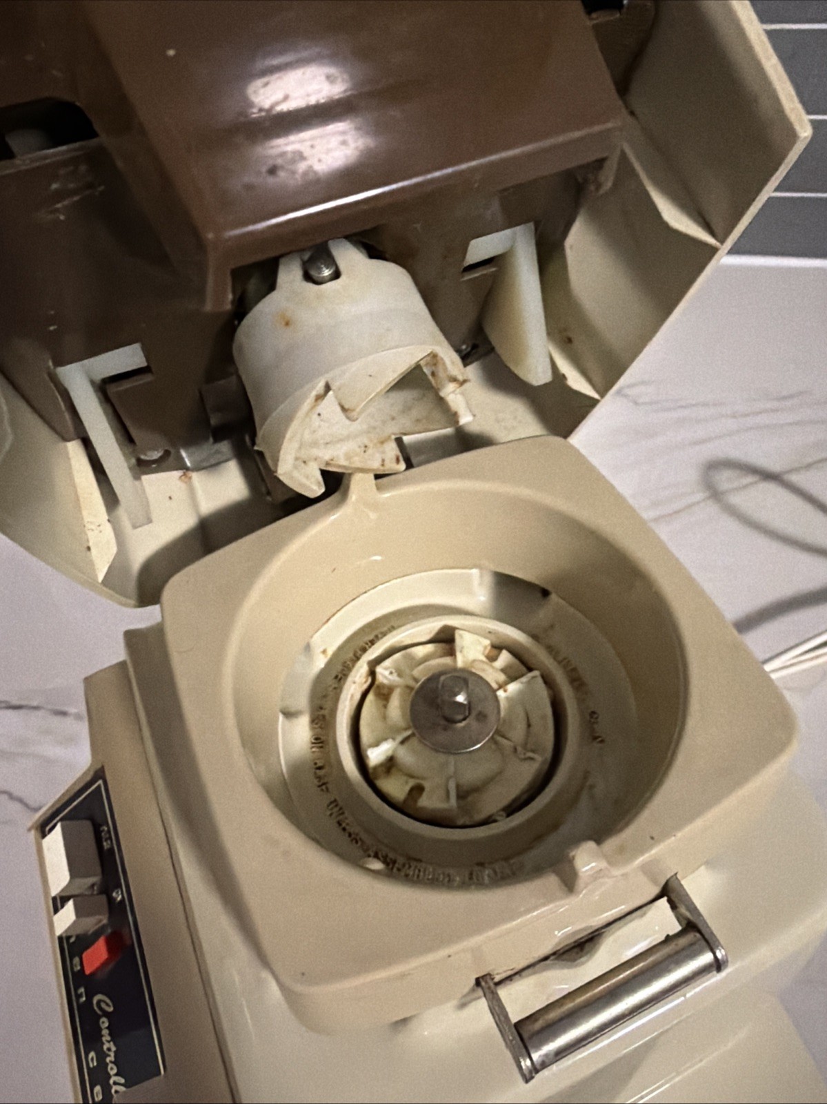 Vintage Oster Regency Kitchen Center 12 Speed Mixer Base Head Turntable