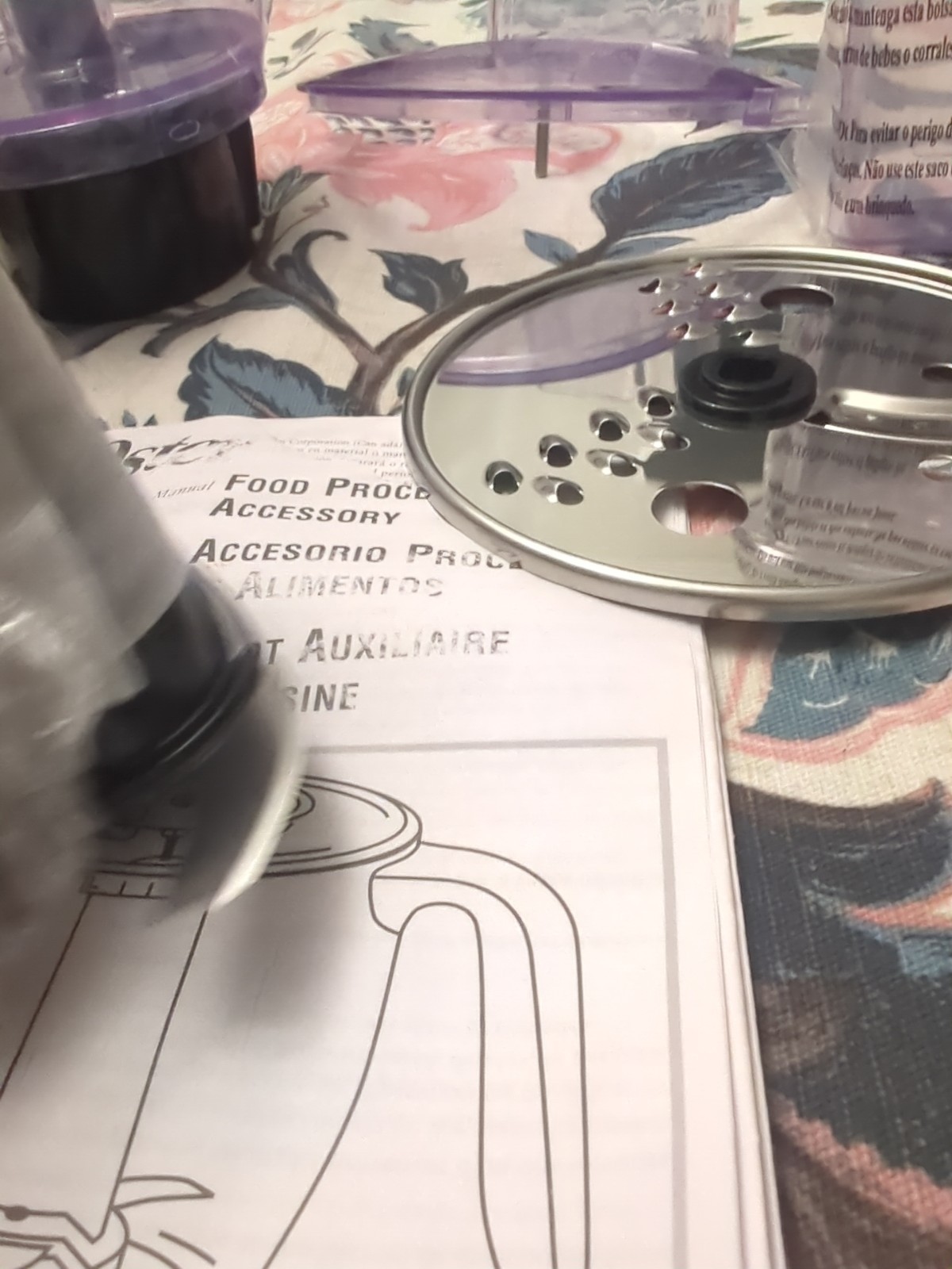 Oster Food Processor Replacement Accessory 116534-000-000 Bowl Blade Lid Pusher