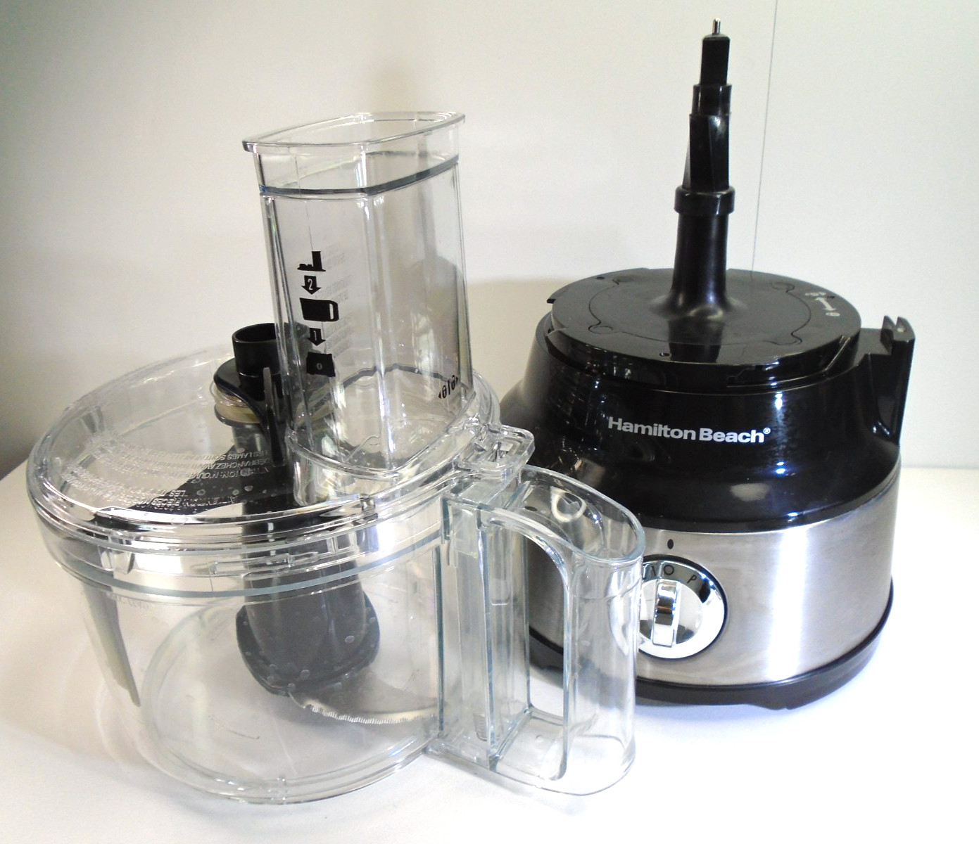 Hamilton Beach 10-Cup Food Processor 70730 w/ Bowl Scraper Black & Stainless