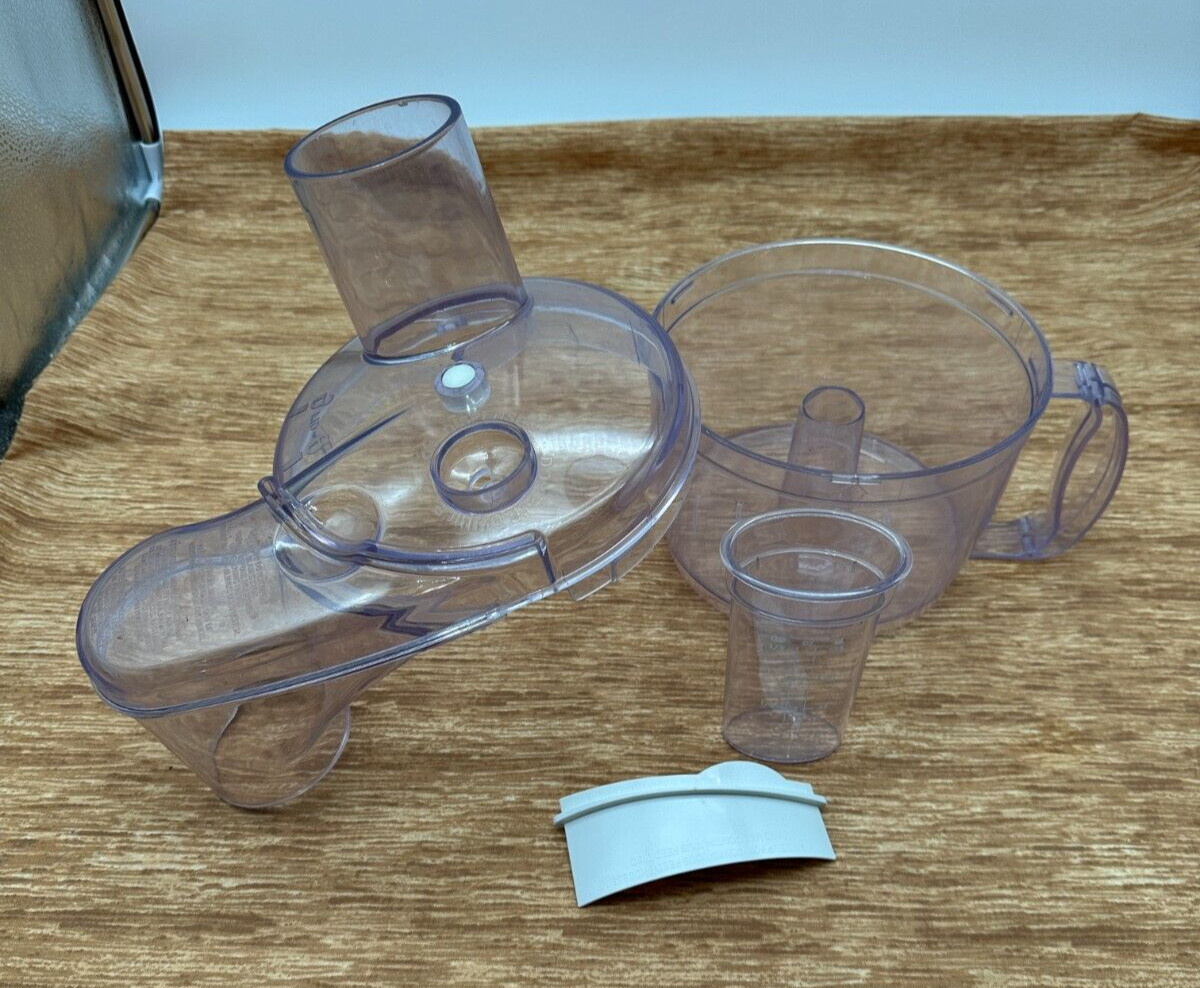 Lot Vintage Hamilton Beach Food Processor 70550RL Work Bowl Lid Pusher Dam