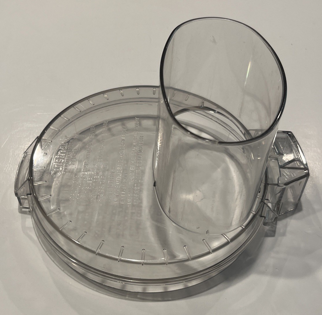 Cuisinart Food Processor DLC-10 Replacement Parts: Clear Lid Chute/Sleeve Pusher