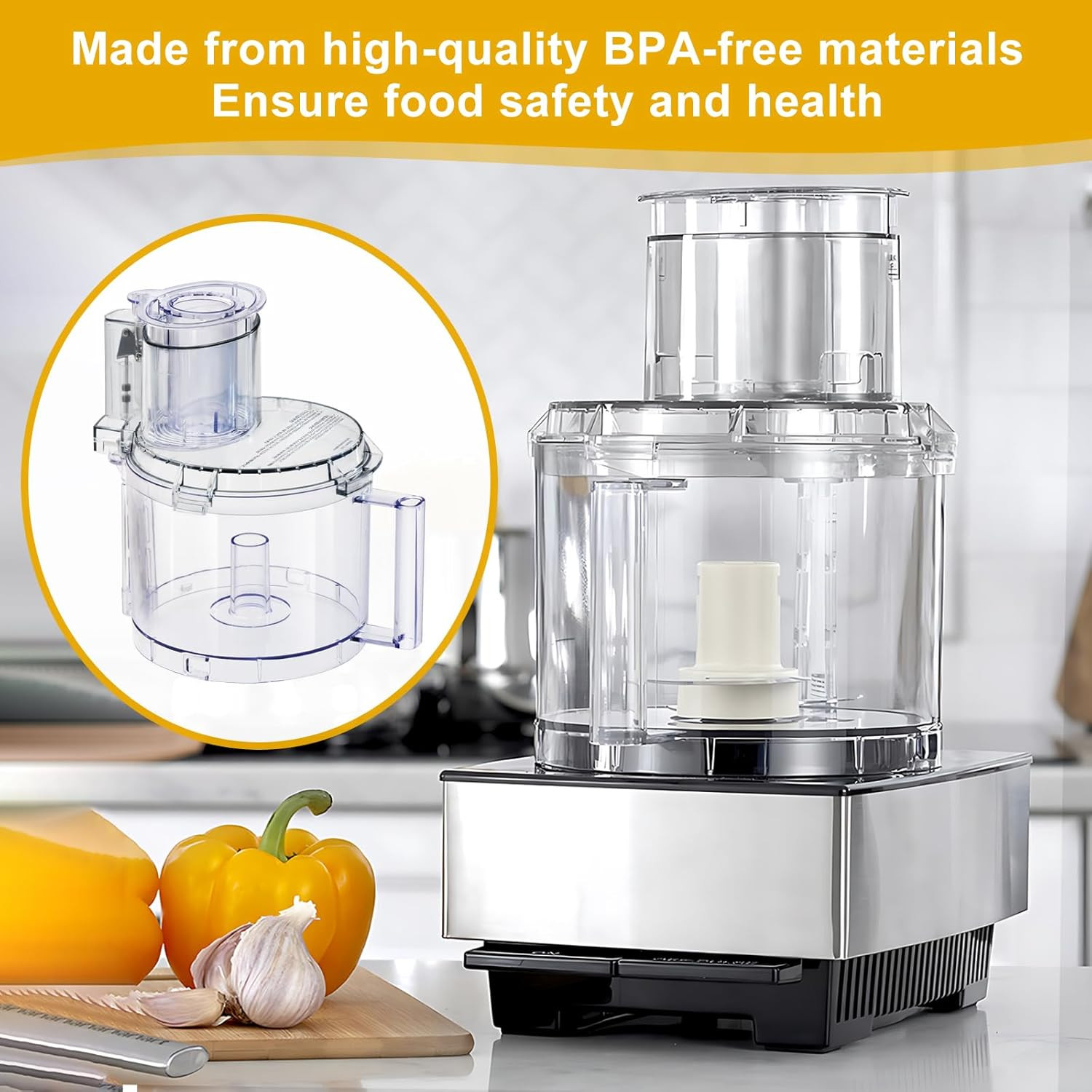 DLC-005AGTXT1 Food Processor Work Bowl for Cuisinart DFP-14 Models