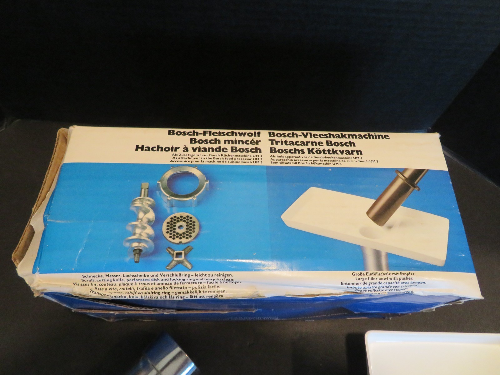 Bosch Mincer Attachment for Bosch Food Processor UM3 – Missing Pusher –