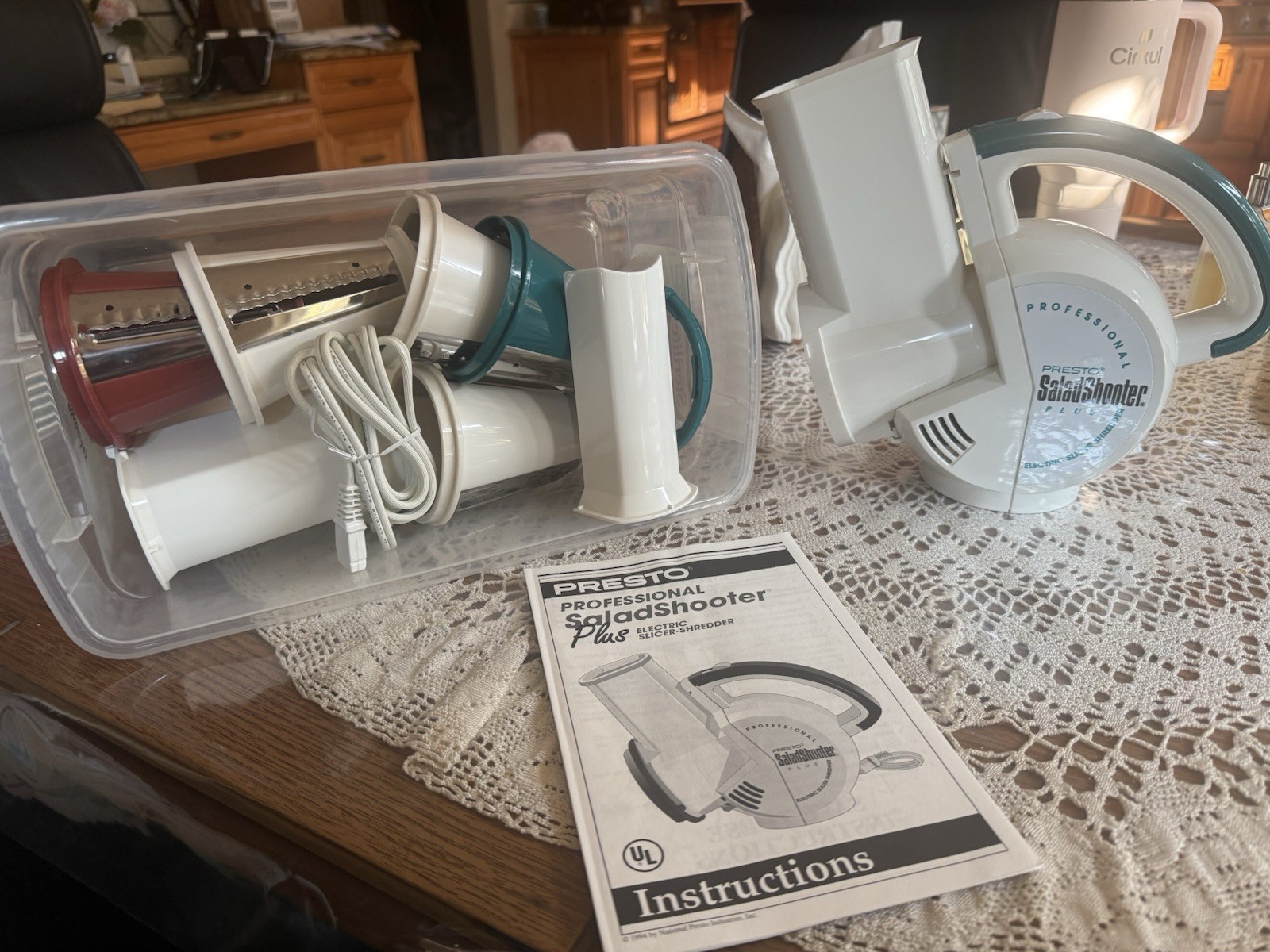 VTG 1994 Presto Professional SALAD SHOOTER Plus #0296001 & All Accessories MINT