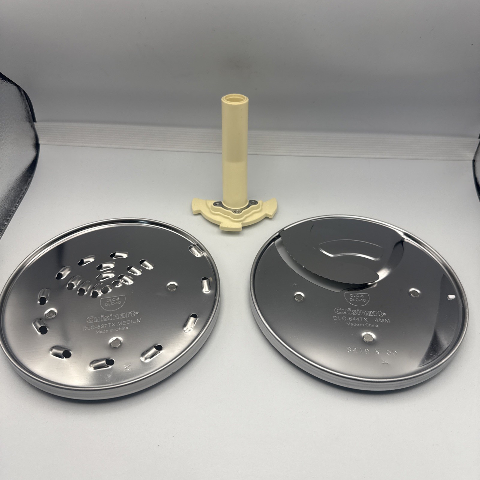 Cuisinart Prep Shred (DLC-837TX) & Slice (DLC-844TX) Discs + Stem for DLC-8 & 10