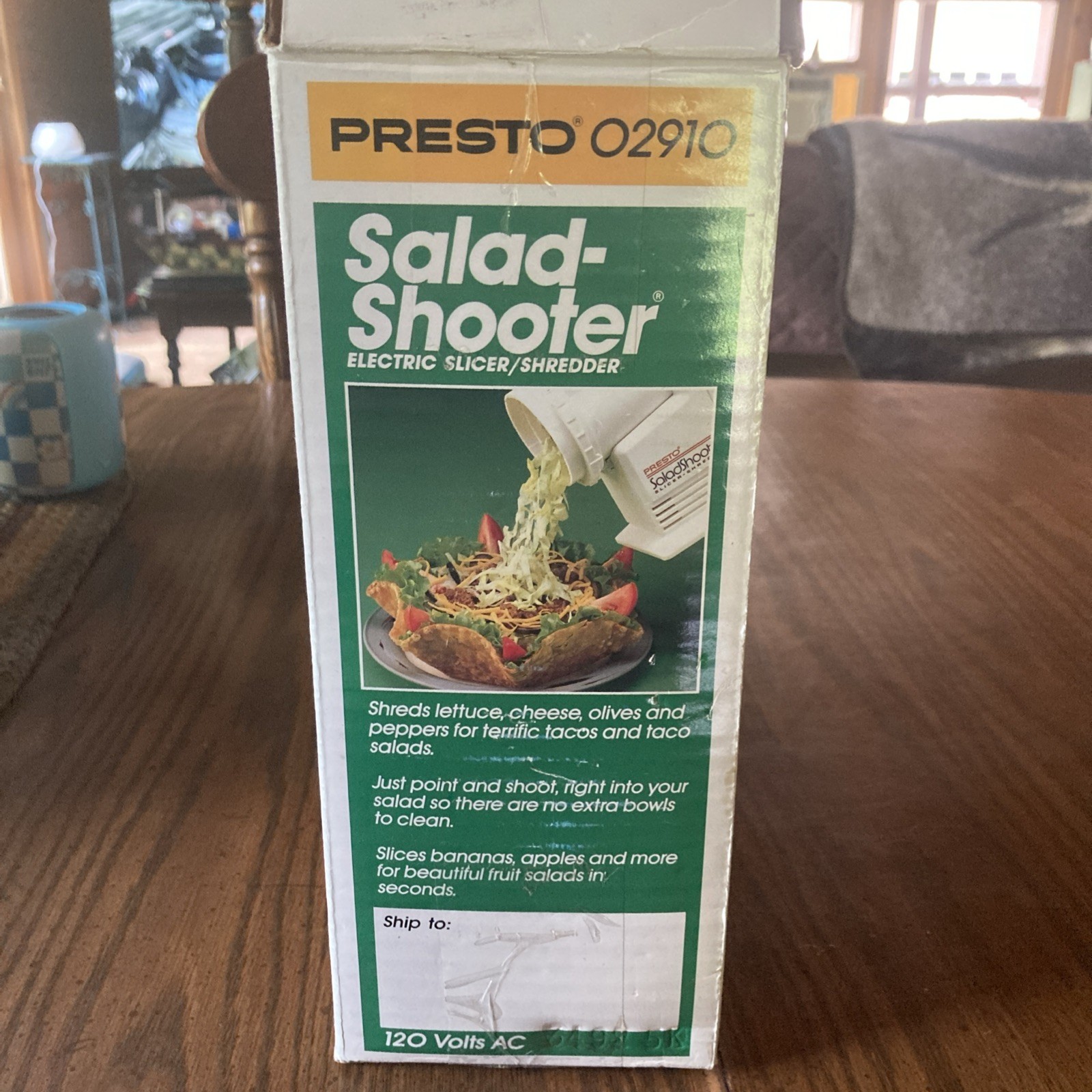 Vintage PRESTO 02910 Salad Shooter Electric Slicer Shredder TESTED and WORKs