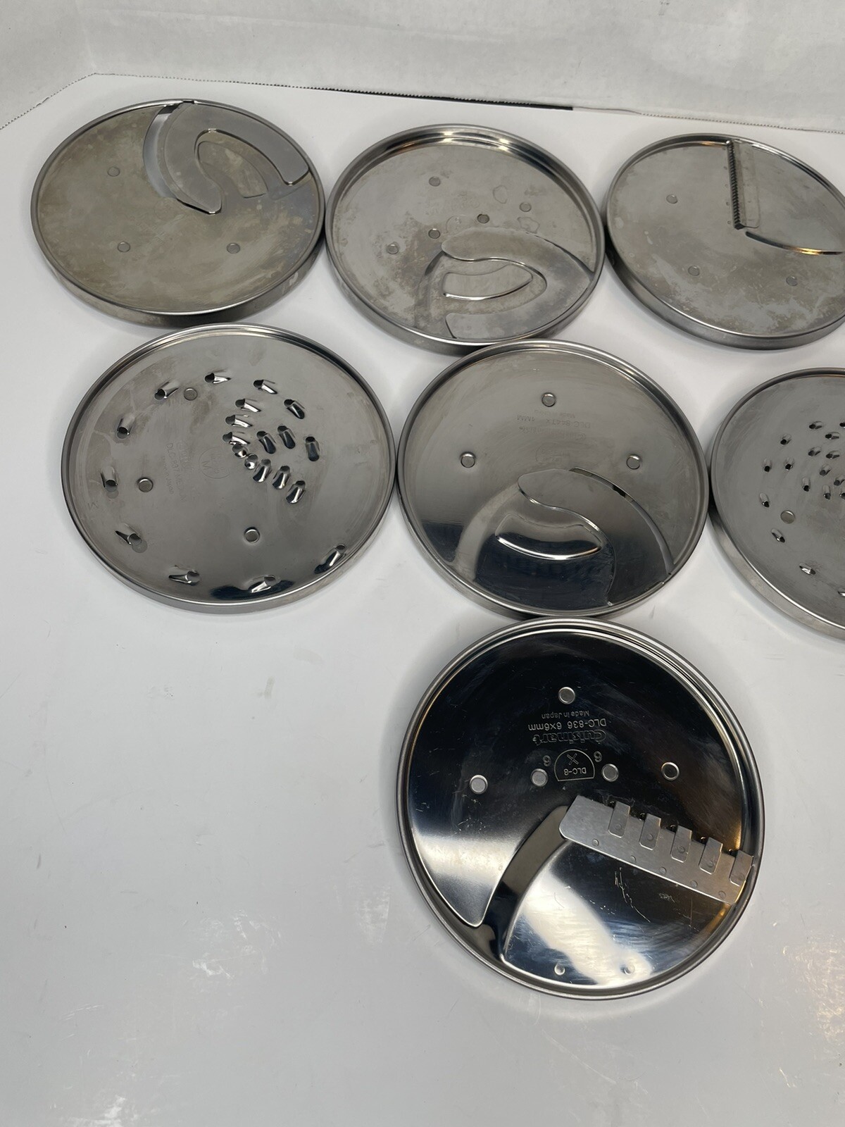 Lot Of 8 Cuisinart DLC-8 Disc Blades DLC-832 DLC-834 836 837 841 144 846 844TX