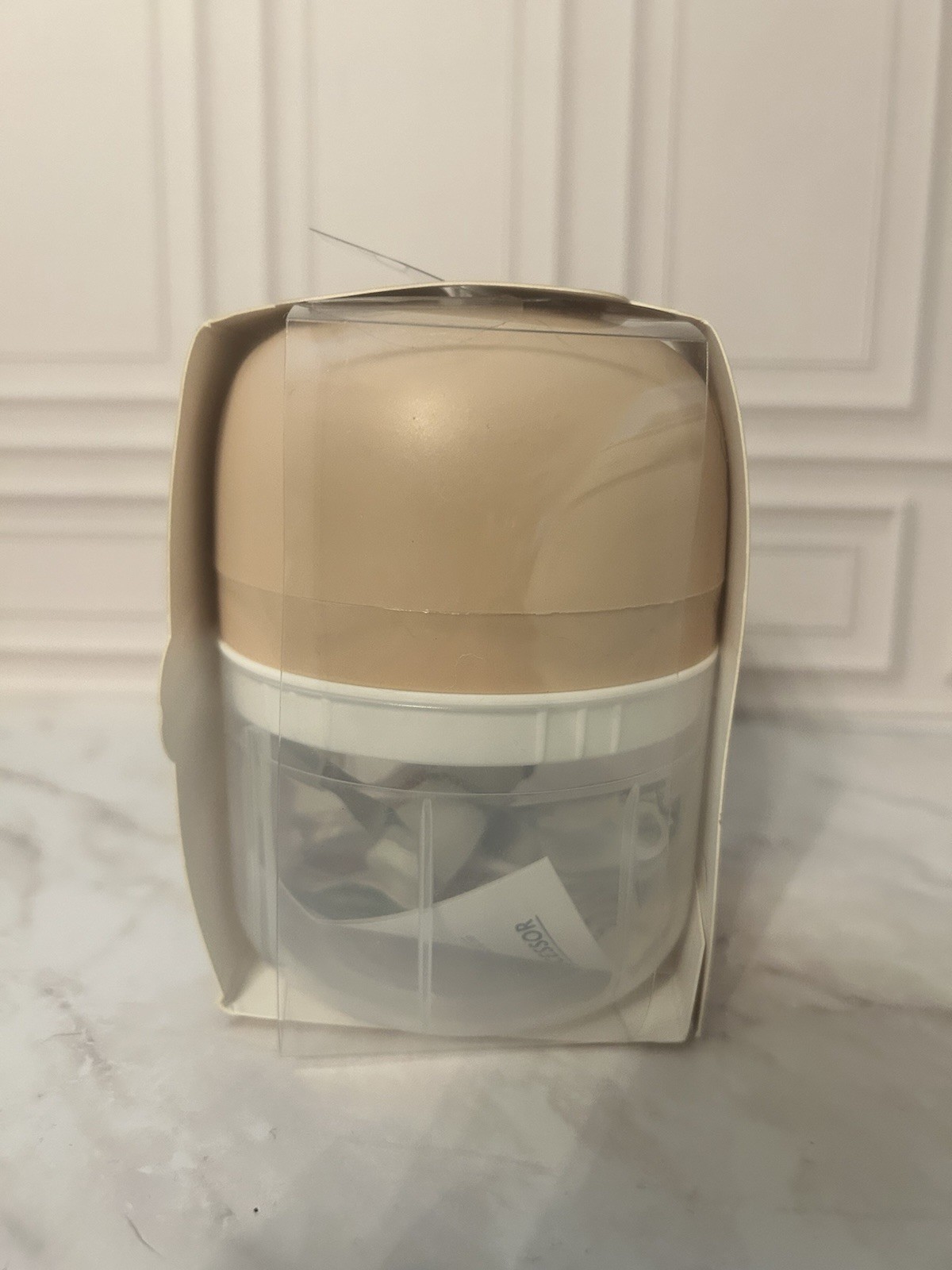 New Gourmet Kitchen Electric mini food processor Blush Pink/ Tan