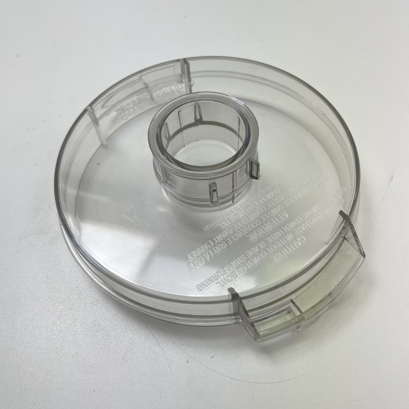 Cuisinart Pro Classic Food Processor DLC-116GTXT Flat Clear Lid & Cover Cap