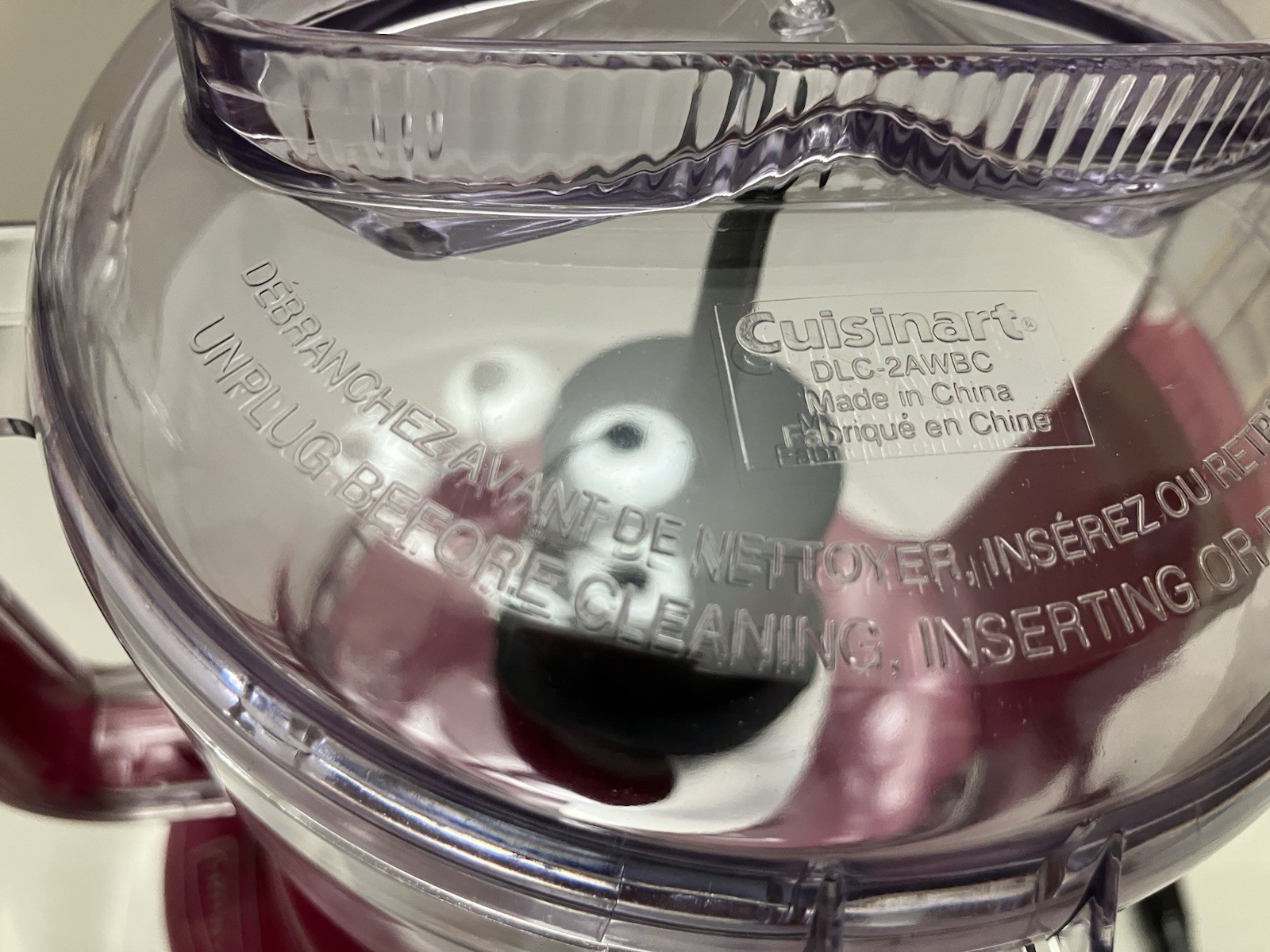 Cuisinart DLC-4A Mini-Prep Plus 3 Cup Food Processor Chopper Hot Pink DLC-2AWBC